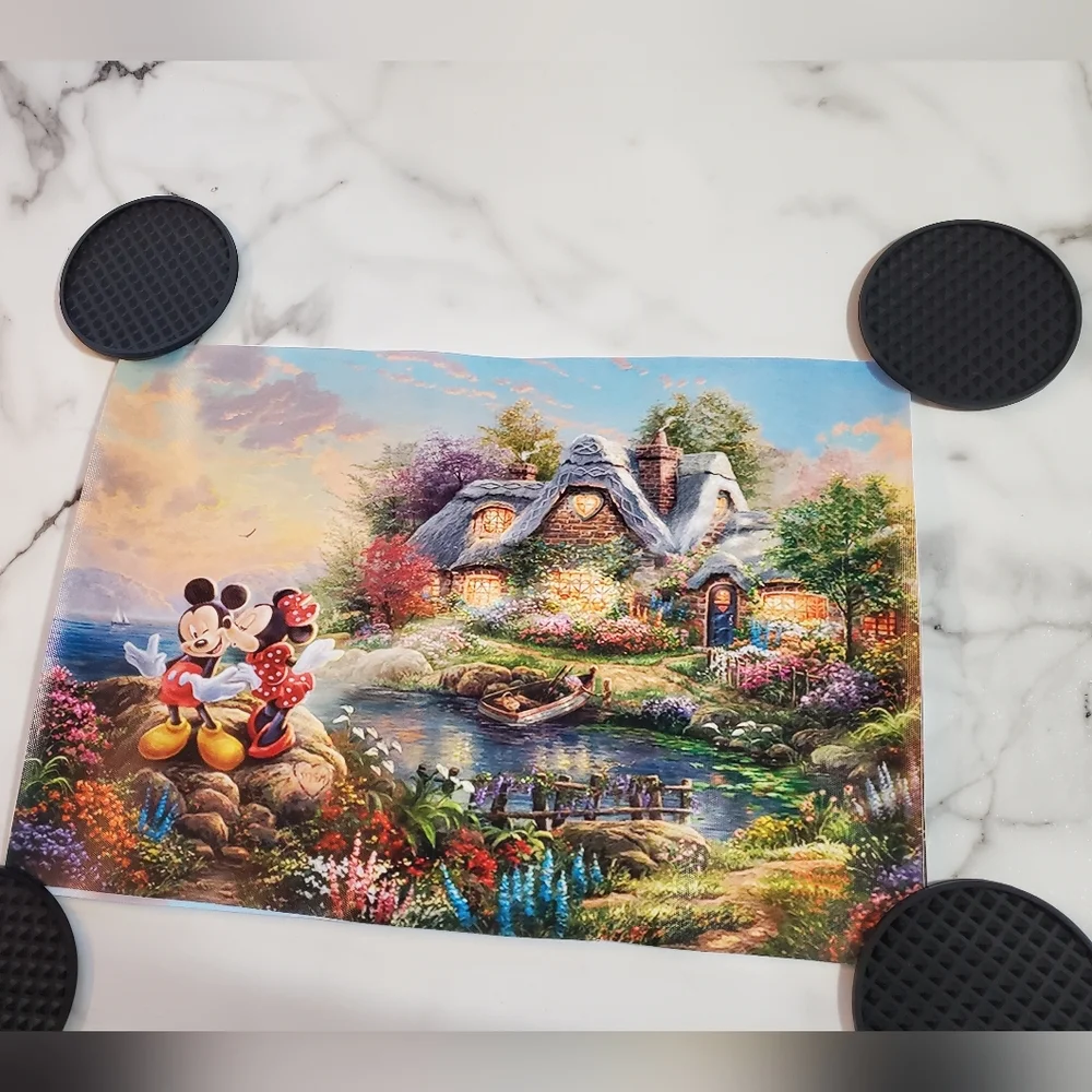 Disney Mickey and Minnie Sweetheart Cove Print by Thomas Kinkade